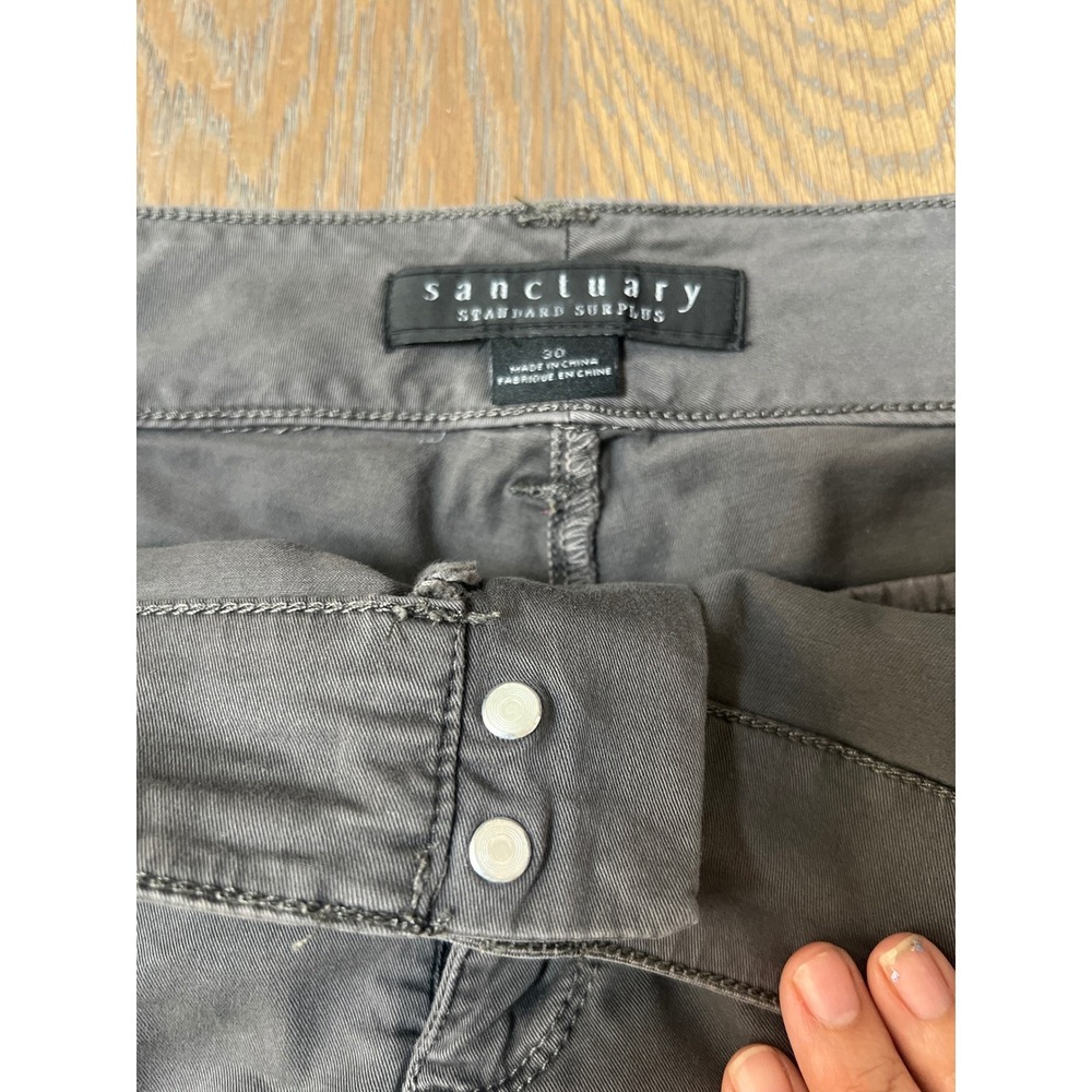 Sanctuary Standard Surplus Womens Gray Cargo Jogger Pants Size 30 - Picture 4 of 8